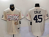 Men's New York Yankees #45 Gerrit Cole Cream Limited Stitched Baseball Jerseys,baseball caps,new era cap wholesale,wholesale hats