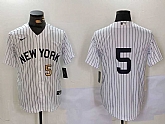 Men's New York Yankees #5 Joe DiMaggio White No Name Cool Base Stitched Jerseys,baseball caps,new era cap wholesale,wholesale hats