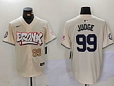 Men's New York Yankees #99 Aaron Judge Cream Limited Stitched Baseball Jerseys,baseball caps,new era cap wholesale,wholesale hats