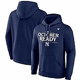 Men's New York Yankees Navy 2024 Postseason Locker Room Pullover Hoodie,baseball caps,new era cap wholesale,wholesale hats