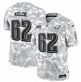 Men's Philadelphia Eagles #62 Jason Kelce 2024 F.U.S.E Arctic Camo Salute To Service Limited Stitched Jersey Dyin,baseball caps,new era cap wholesale,wholesale hats