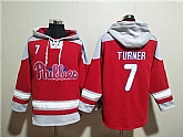 Men's Philadelphia Phillies #7 Trea Turner Red Ageless Must-Have Lace-Up Pullover Hoodie,baseball caps,new era cap wholesale,wholesale hats