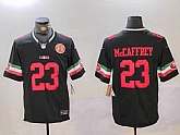 Men's San Francisco 49ers #23 Christian McCaffrey Black F.U.S.E. Mexico With Gate Bridge Patch Vapor Limited Stitched Jerseys Dzhi,baseball caps,new era cap wholesale,wholesale hats