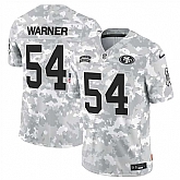 Men's San Francisco 49ers #54 Fred Warner 2024 F.U.S.E Arctic Camo Salute To Service Limited Stitched Jersey Dyin,baseball caps,new era cap wholesale,wholesale hats