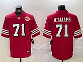 Men's San Francisco 49ers #71 Trent Williams Red Vapor Untouchable Limited Stitched Jersey,baseball caps,new era cap wholesale,wholesale hats