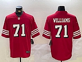 Men's San Francisco 49ers #71 Trent Williams Red Vapor Untouchable Limited Stitched Jerseys,baseball caps,new era cap wholesale,wholesale hats