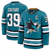 Men's San Jose Sharks #39 Logan Couture Teal 2024-25 Home Stitched Hockey Jersey Dzhi,baseball caps,new era cap wholesale,wholesale hats