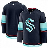 Men's Seattle Kraken Custom Navy 2024-25 Home Stitched Hockey Jersey,baseball caps,new era cap wholesale,wholesale hats