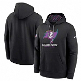 Men's Tampa Bay Buccaneers Black 2024 Crucial Catch Club Pullover Hoodie,baseball caps,new era cap wholesale,wholesale hats