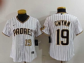 Women's San Diego Padres #19 Tony Gwynn White Team Logo Stitched Cool Base Nike Jerseys,baseball caps,new era cap wholesale,wholesale hats