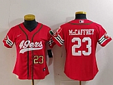 Women's San Francisco 49ers #23 Christian McCaffrey Red Mexico Cool Base Stitched Baseball Jerseys,baseball caps,new era cap wholesale,wholesale hats