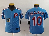 Youth Philadelphia Phillies #10 JT Realmuto Light Blue Cooperstown Cool Base Jerseys,baseball caps,new era cap wholesale,wholesale hats