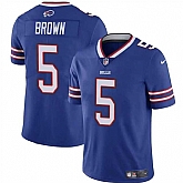 Men & Women & Youth Buffalo Bills #5 Anthony Brown Blue 2024 Vapor Untouchable Limited Football Stitched Jersey,baseball caps,new era cap wholesale,wholesale hats