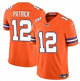 Men & Women & Youth Denver Broncos #12 Tim Patrick Orange F.U.S.E. Mile High Collection 1977 Throwback Vapor Limited Football Stitched Jersey,baseball caps,new era cap wholesale,wholesale hats