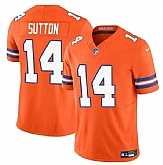 Men & Women & Youth Denver Broncos #14 Courtland Sutton Orange F.U.S.E. Mile High Collection 1977 Throwback Vapor Limited Football Stitched Jersey,baseball caps,new era cap wholesale,wholesale hats