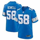 Men & Women & Youth Detroit Lions #58 Penei Sewell Blue 2024 F.U.S.E. Vapor Limited Stitched Jersey,baseball caps,new era cap wholesale,wholesale hats