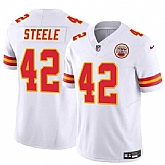 Men & Women & Youth Kansas City Chiefs #42 Carson Steele White 2023 F.U.S.E. Vapor Untouchable Limited Football Stitched Jersey,baseball caps,new era cap wholesale,wholesale hats