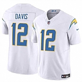 Men & Women & Youth Los Angeles Chargers #12 Derius Davis White 2024 F.U.S.E. Vapor Limited Football Stitched Jersey,baseball caps,new era cap wholesale,wholesale hats