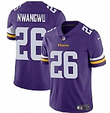 Men & Women & Youth Minnesota Vikings #26 Kene Nwangwu Purple Vapor Untouchable Limited Stitched Jersey,baseball caps,new era cap wholesale,wholesale hats