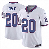 Men & Women & Youth New York Giants #20 Eric Gray White Color Rush Limited Football Stitched Jersey,baseball caps,new era cap wholesale,wholesale hats