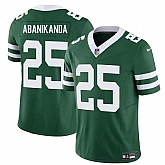 Men & Women & Youth New York Jets #25 Israel Abanikanda Green 2023 F.U.S.E Throwback Limited Football Stitched Jersey,baseball caps,new era cap wholesale,wholesale hats