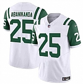 Men & Women & Youth New York Jets #25 Israel Abanikanda White Classic Alternate Vapor F.U.S.E. Limited Football Stitched Jersey,baseball caps,new era cap wholesale,wholesale hats