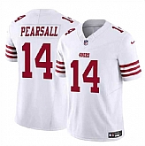 Men & Women & Youth San Francisco 49ers #14 Ricky Pearsall White 2024 Draft F.U.S.E. Vapor Untouchable Limited Football Stitched Jersey,baseball caps,new era cap wholesale,wholesale hats