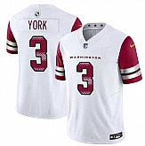 Men & Women & Youth Washington Commanders #3 Cade York White 2024 F.U.S.E Vapor Limited Football Stitched Jersey,baseball caps,new era cap wholesale,wholesale hats