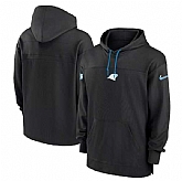 Men's Carolina Panthers Black Performance Pullover Hoodie,baseball caps,new era cap wholesale,wholesale hats