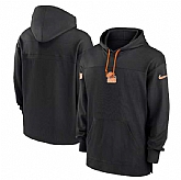 Men's Cleveland Browns Black Performance Pullover Hoodie,baseball caps,new era cap wholesale,wholesale hats