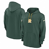 Men's Green Bay Packers Green Performance Pullover Hoodie,baseball caps,new era cap wholesale,wholesale hats