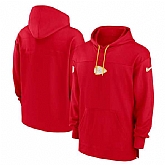 Men's Kansas City Chiefs Red Performance Pullover Hoodie,baseball caps,new era cap wholesale,wholesale hats