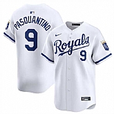 Men's Kansas City Royals #9 Vinnie Pasquantino White 2024 Home Limited Stitched Baseball Jersey Dzhi,baseball caps,new era cap wholesale,wholesale hats