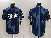 Men's Los Angeles Dodgers Blank Navy Pinstripe Stitched Cool Base Nike Jersey,baseball caps,new era cap wholesale,wholesale hats