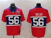 Men's New York Giants #56 Lawrence Taylor Century Red 100TH Season Commemorative Patch Limited Stitched Jersey,baseball caps,new era cap wholesale,wholesale hats