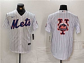 Men's New York Mets White Team Big Logo Cool Base Stitched Baseball Jersey,baseball caps,new era cap wholesale,wholesale hats