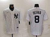 Men's New York Yankees #8 Yogi Berra White Stitched Nike Cool Base Throwback Jersey,baseball caps,new era cap wholesale,wholesale hats