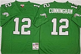 Men's Philadelphia Eagles #12 Randall Cunningham Kelly Green Throwback Football Stitched Jersey,baseball caps,new era cap wholesale,wholesale hats