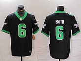 Men's Philadelphia Eagles #6 DeVonta Smith Limited Black Alternate FUSE Vapor Jersey,baseball caps,new era cap wholesale,wholesale hats