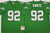 Men's Philadelphia Eagles #92 Reggie White Kelly Green Throwback Football Stitched Jersey,baseball caps,new era cap wholesale,wholesale hats