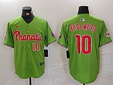 Men's Philadelphia Phillies #10 JT Realmuto Number Green With Patch Stitched Cool Base Nike Jersey,baseball caps,new era cap wholesale,wholesale hats