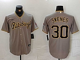 Men's Pittsburgh Pirates #30 Paul Skenes Grey Stitched Jersey,baseball caps,new era cap wholesale,wholesale hats