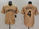 Men's San Diego Padres #4 Luis Arraez Tan Cool Base Stitched Baseball Jerseys,baseball caps,new era cap wholesale,wholesale hats