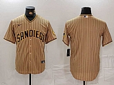 Men's San Diego Padres Blank Tan Cool Base Stitched Jersey,baseball caps,new era cap wholesale,wholesale hats