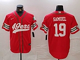 Men's San Francisco 49ers #19 Deebo Samuel Red Mexico Cool Base Stitched Baseball Jersey,baseball caps,new era cap wholesale,wholesale hats