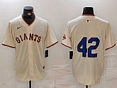 Men's San Francisco Giants #42 Jackie Robinson Cream Limited Stitched Cool Base Jersey,baseball caps,new era cap wholesale,wholesale hats