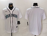 Men's Seattle Mariners Blank White Cool Base Stitched jersey,baseball caps,new era cap wholesale,wholesale hats