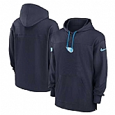 Men's Tennessee Titans Navy Performance Pullover Hoodie,baseball caps,new era cap wholesale,wholesale hats