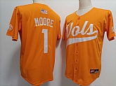 Men's Tennessee Volunteers #1 Christian Moore Orange Stitched Jersey,baseball caps,new era cap wholesale,wholesale hats