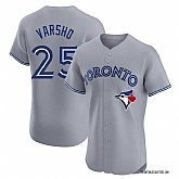 Men's Toronto Blue Jays #25 Daulton Varsho Grey Cool Base Stitched Baseball Jersey Dzhi,baseball caps,new era cap wholesale,wholesale hats